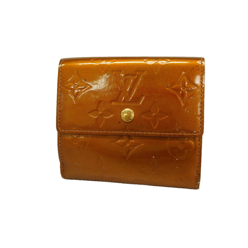 Louis Vuitton Tri-fold Wallet Vernis Portemonnaie Billet Carte Credit M91170 ...